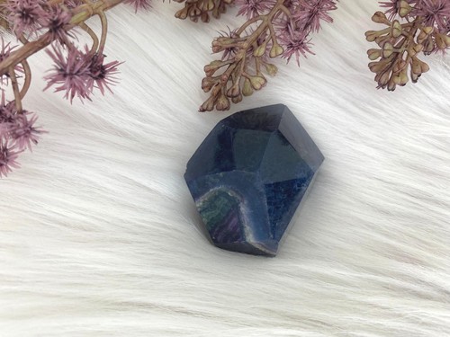 Silky fluorite freeform - ,